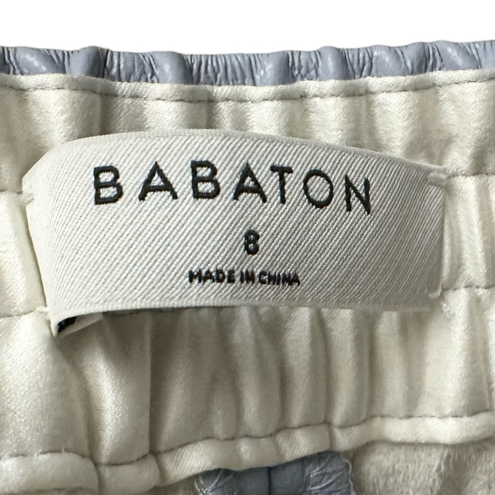 Aritzia Babaton Knightly Vegan Leather Pants in Light Blue - Picture 7 of 7